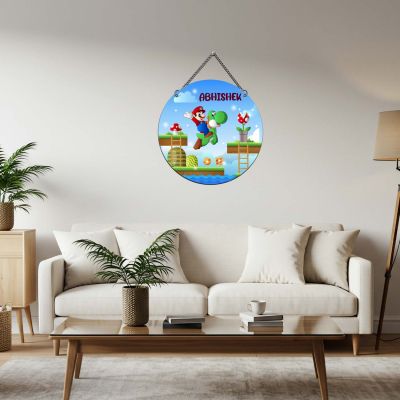 Personalized Gaming Theme Wall Hanging Wall Art Artworks Wall Hangings Birthday Return Gift Home Decor, Living Room & Kids Room Decor